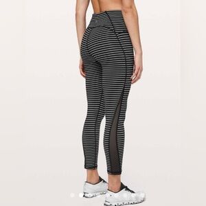 Lululemon train times striped leggings 25in